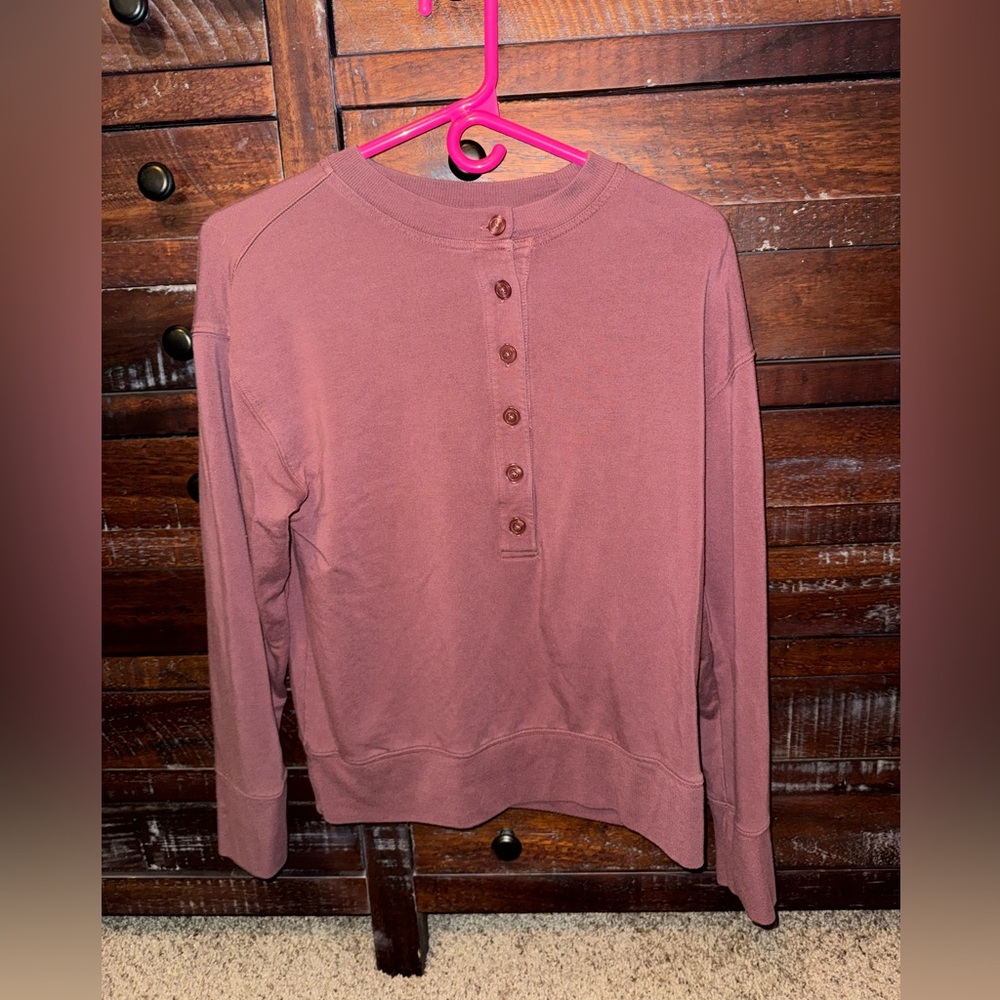 Buckle Button up Sweatshirt